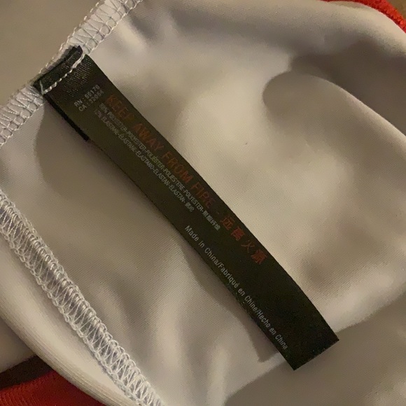 Out From Under From Urban Outfitters Gray Orange Halter Crop Top Size Large - Picture 6 of 6